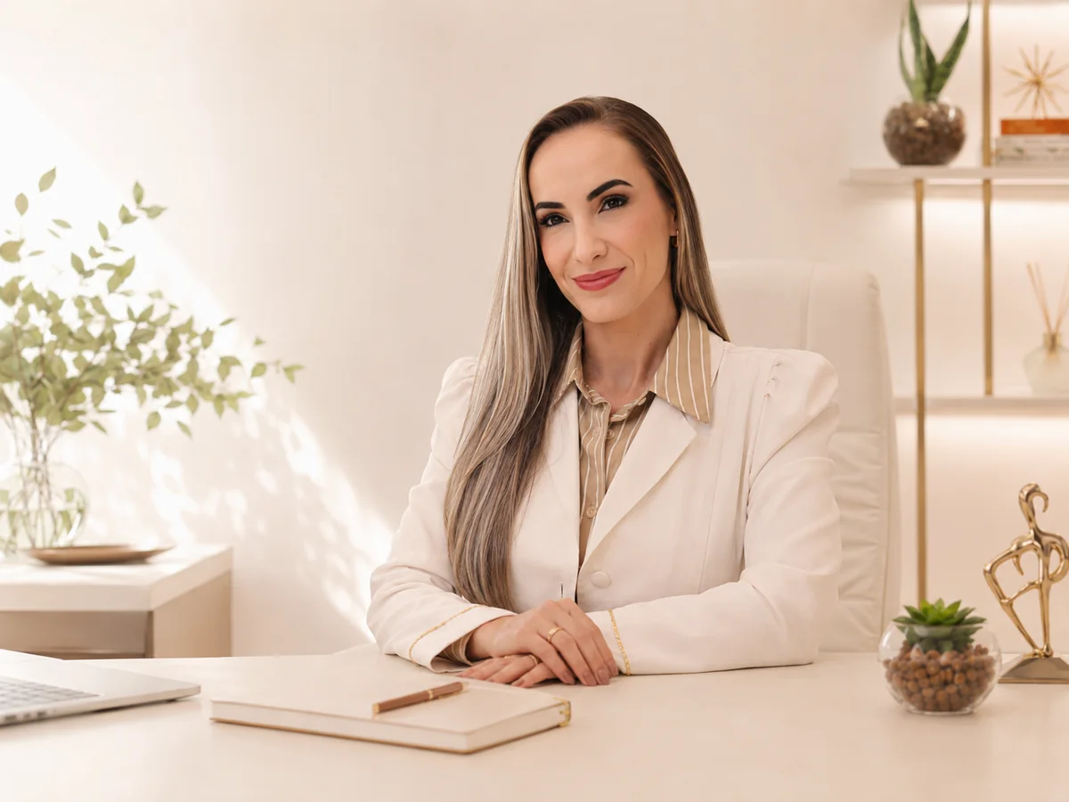 Karine Nazario pronta para atendimento nutricional
